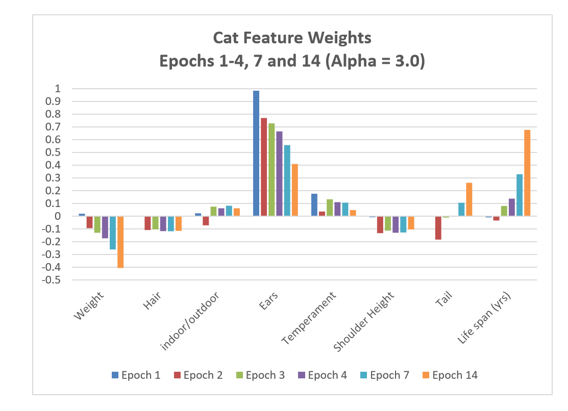 Cat Feature Weights