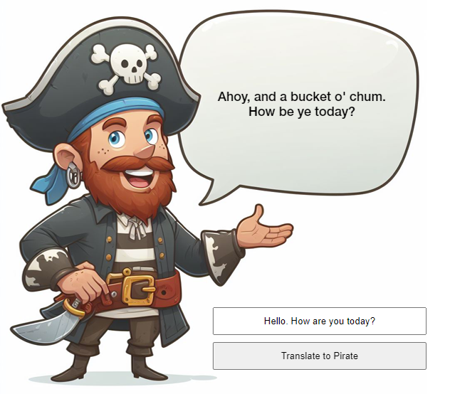 Pirate speak